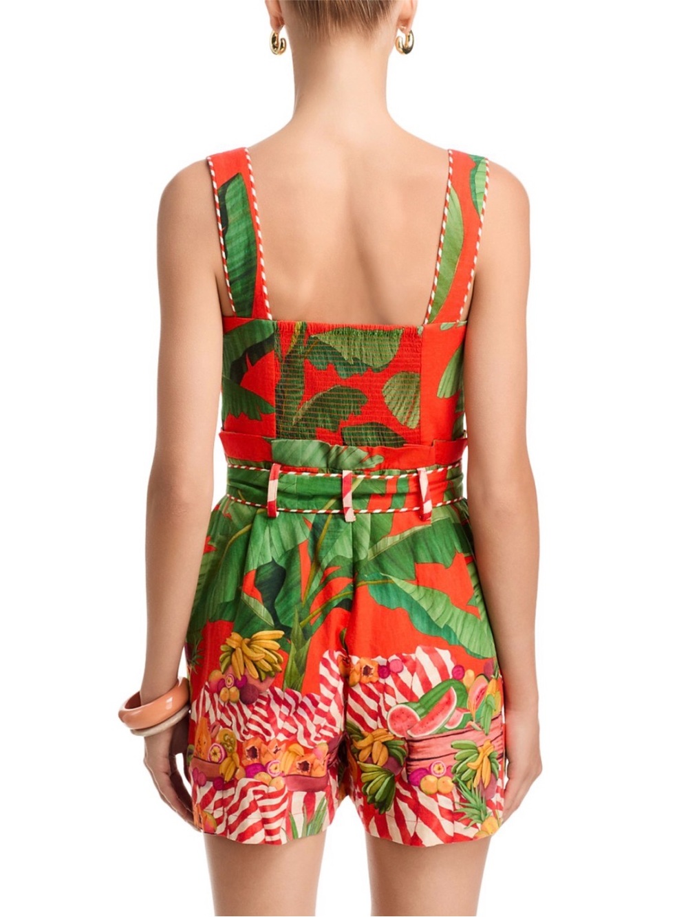 FARM Rio Fruit Trolley Red Romper Size Small - Picture 4 of 8